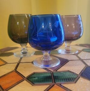 Blue, Purple & Green Shot/sipper Glass (Set of 3)